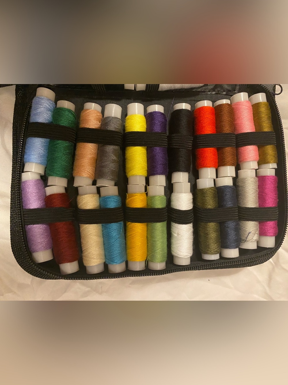 Portable Sewing Kit with Multicolor Thread Set - Picture 3 of 4